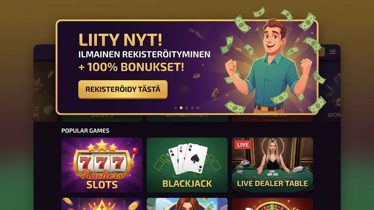 Rekisteröidy bonuksen kanssa